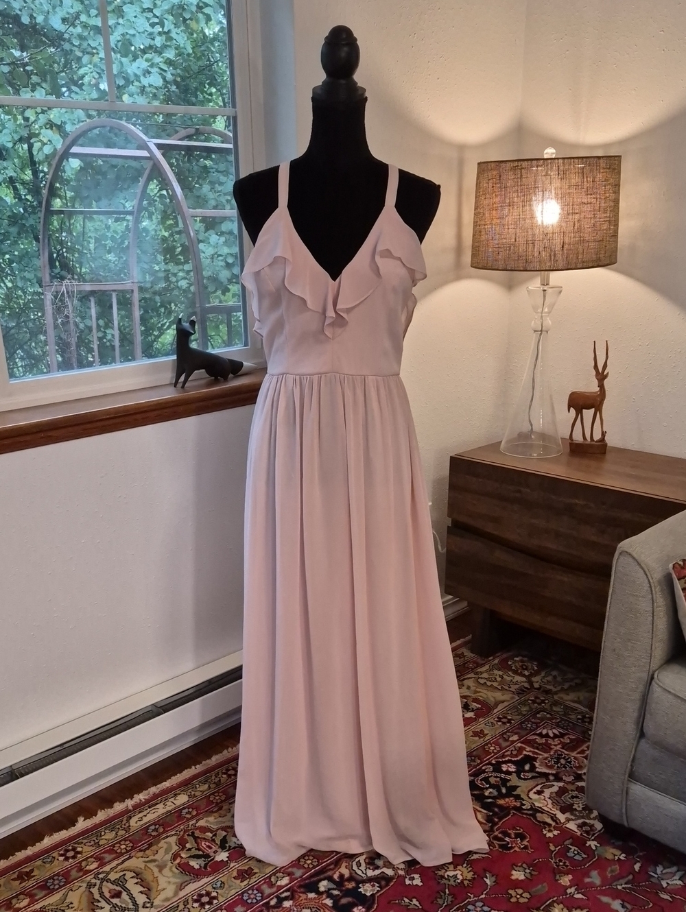 SOIBLU Rose Chiffon Occasion Gown Medium